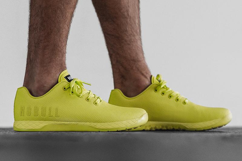 Light / Green Nobull Neon Lime Men's Trainers | CA S1468G